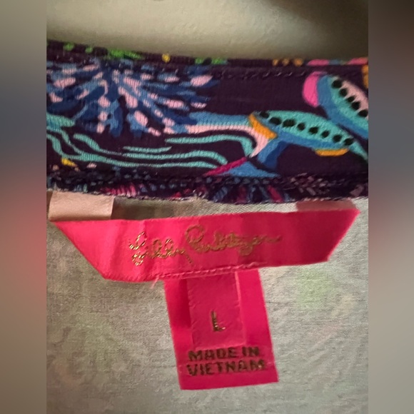 Rilla Long Sleeve Wrap Romper Lilly Pulitzer - Picture 4 of 6